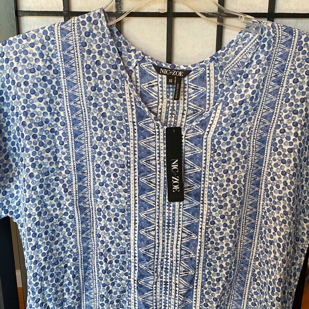 Nic and Zoe silk shell top